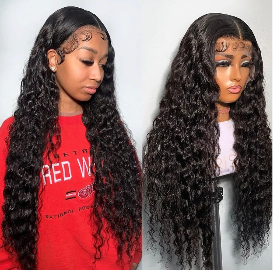 13*4 HD water wave frontal wig