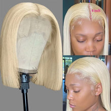 Load image into Gallery viewer, 13*4 transparent blonde straight frontal wig
